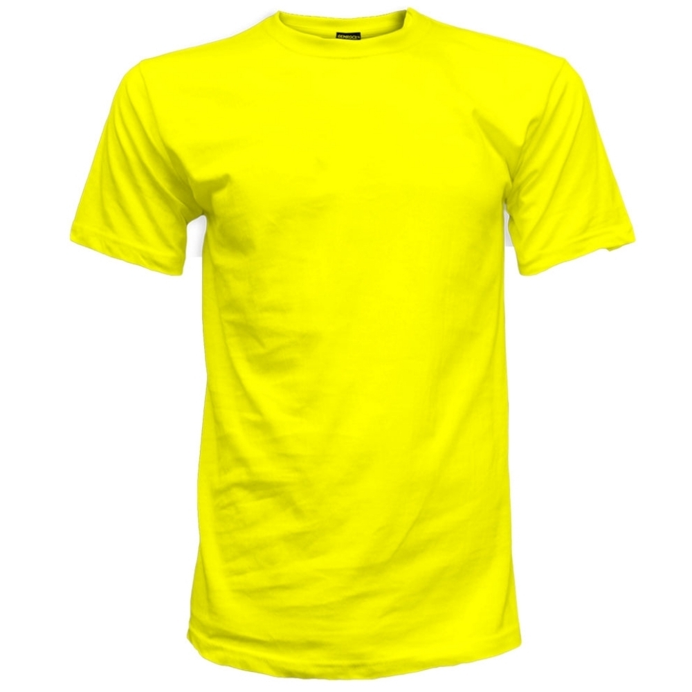 Gemrock Men's Solid Color T-Shirt - Yellow